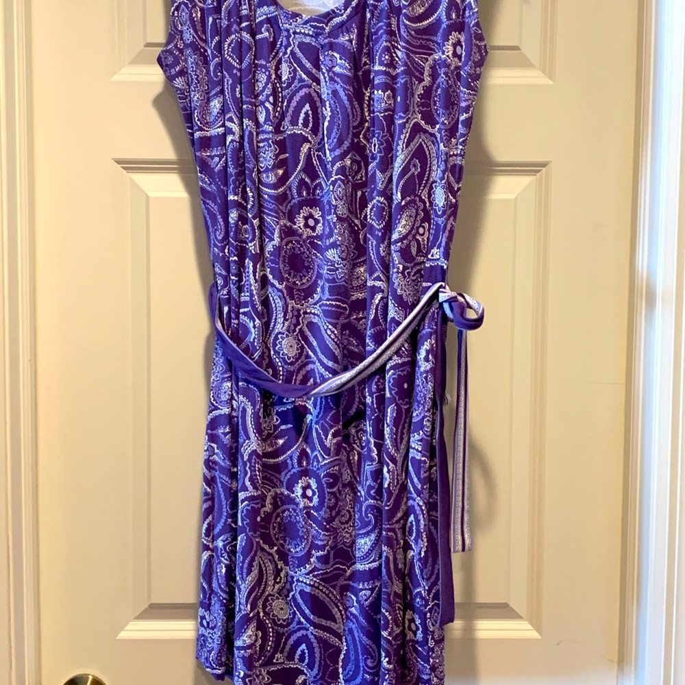 NWT Belted Sash Sleeveless Dress